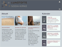 Tablet Screenshot of lundtofte-kirke.dk